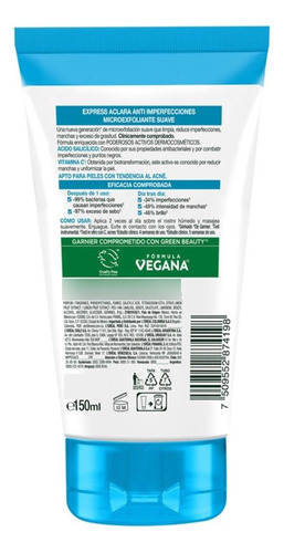 Limpiador Profundo Exfoliante Anti-imperfecciones Express Ac Grasa Día/noche
