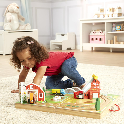 Mesa Farm Playset Melissa & Doug De Madera, 17 Piezas, 1+