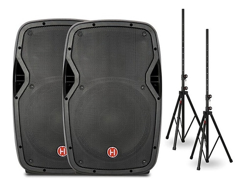 Harbinger Package With Vari V1012 12 Powered Speakers 