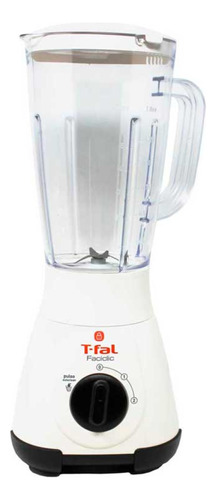 Licuadora T-fal Faciclic BL3721MX 1.25 L blanca con vaso de plástico