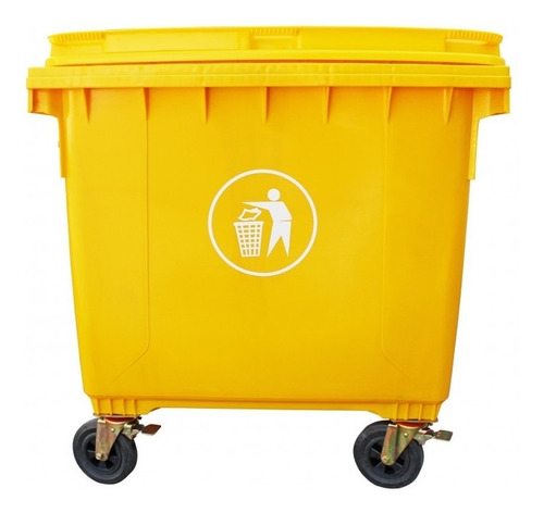 Contenedor Basura 1100 Lts Amarillo