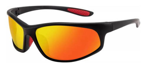 Óculos De Sol Polarizado Masculino Pesca Esportivo Uv S0 Cor da lente Laranja