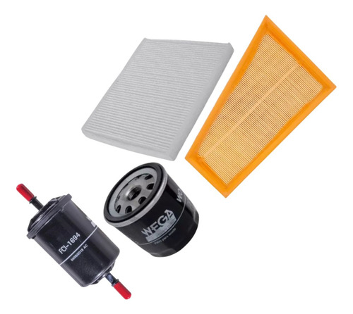Kit De Filtros Fiesta 1.6 16v Sigma 2014 A 2019 - Wkl160