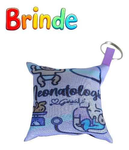 Porta Crachá + Cordão Bebê Enfermagem Uti Neo