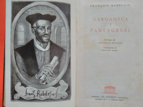  Francois Rabelais Gargantua Y Pantagruel  Librerí El Ateneo