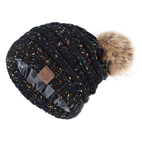 Zando, Gorros De Invierno Con Forro De Satén Para Mujer, Gor