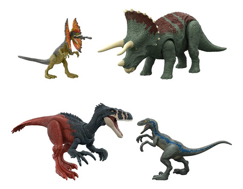 Figuras De Dinosaurios X4 Jurassic World Dominion Survival 