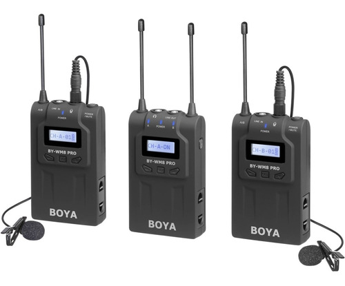 Imagen 2 de 7 de Microfono Inalambrico Boya-wm8 Pro K2 2 Emisores 1 Receptor