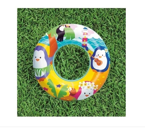 Imagem 3 de 3 de Boia Infantil Circular Cintura Inflavel Piscina Criança Golf