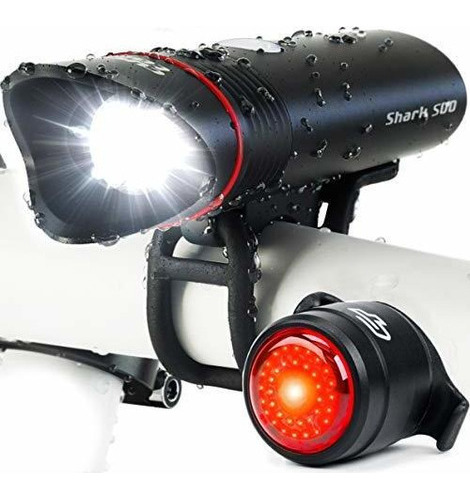 Cycle Torch Shark 500 Luz De Bicicleta Recargable Usb - Jueg