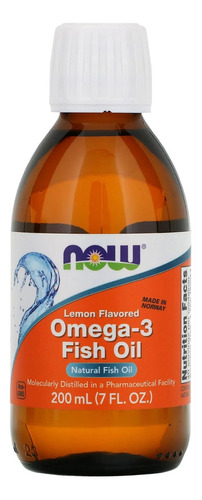 Now Foods - Suplemento Líquido De Aceite De Pescado Omega-3 Sabor Limón