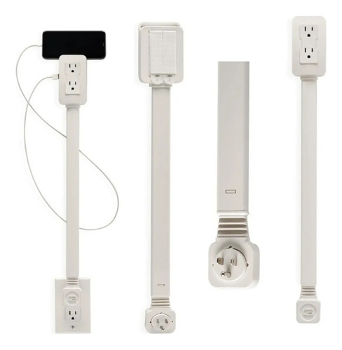 Extensor De Toma De Corriente Con Usb Y Corriente Alterna, A