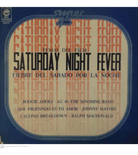 Disco Vinilo Saturday Night Fever Soundtrack Lp Lamdisc