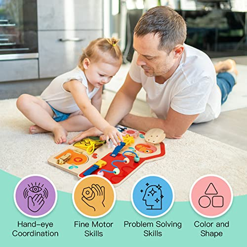Tablero Ocupado De Madera Niños Pequeños, Tablero De ...