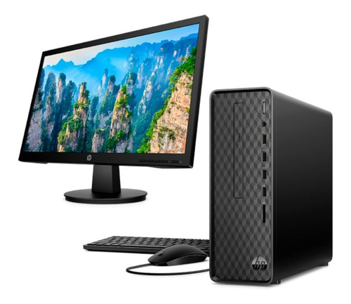 Imagen 6 de 6 de Computador Hp Slim Intel Pentium 8gb 1tb +240 Win10 +monitor