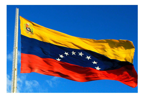 Vinilo 20x30cm Bandera De Venezuela Pais Latinoamerica M2