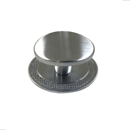Puxador Beetle Com Base Granada Escovado Zen
