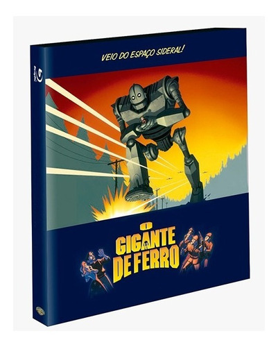 Blu-ray + Dvd O Gigante De Ferro  Edição Com Luva + 5 Cards
