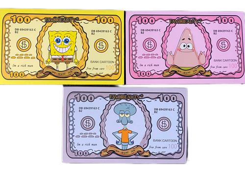 Favorbeauty Kit 3 Paletas De Sombras De Bob Esponja Multicolores