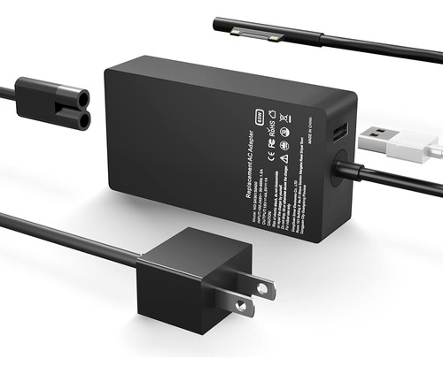 65w Microsoft Surface Charger Reemplazo Para Microsoft Surfa