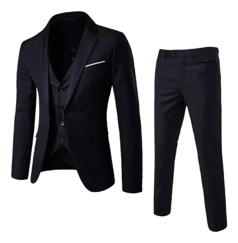 Blazer De Boda De Fiesta Slim-fit De Tres Piezas Para Ho [u]