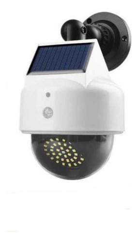 Luz Solar De Seguridad Recargable Control Remoto Camara Fals