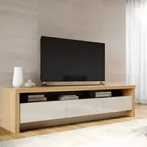 Comprar Mesa Tv Modular Nórdica Max Mobiliario Con 3 Cajones Blanco