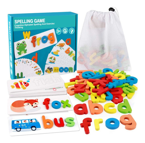 Olhar E Soletrar Aprendendo Brinquedos Montessori Combinam C