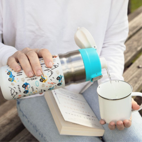 Termo De Acero Inoxidable Vaso Termico Tapa Seguridad 500ml