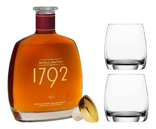 Whisky 1792 Small Batch Bourbon + 2 Vasos Spiegelau Tumbler