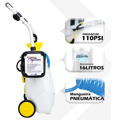 Máquina Limpeza Split 16 Litros 100psi Elétrica + Coletor