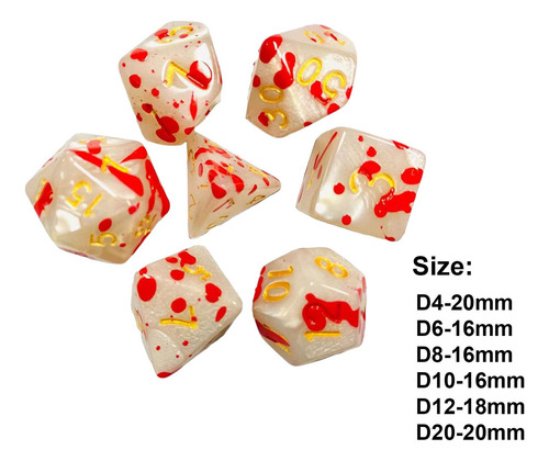 2 X 7 Dados Poliédricos, Juegos De Dados Compatible Con