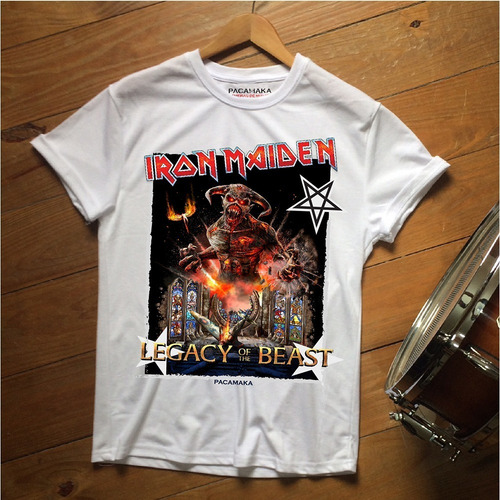 Imagen 9 de 10 de Remera Iron Maiden / Legacy Of The Beast - Pacamaka Remeras
