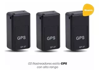 Pack X3 Mini Localizador Rastreador Gps Auto Tracker Gf07