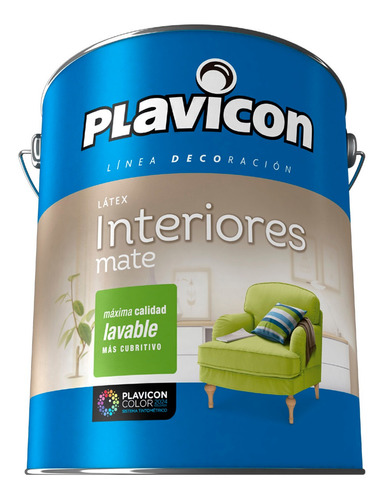 Látex Lavable Plavicon Interior Mate Blanco 10 L