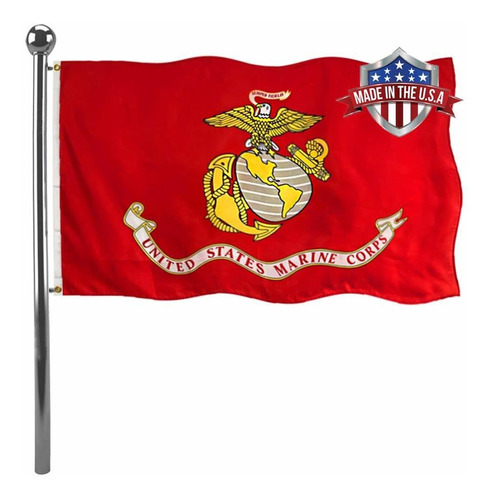 Us Marine Corps (usmc) Banderas Militares 3x5 Al Aire Libre 
