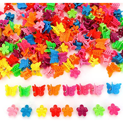 Yission 200 Pcs Mini Hair Clips Flower Hair Clips Dswda