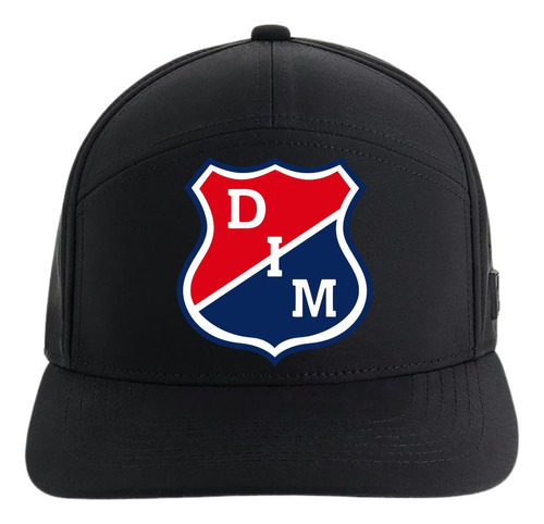 Gorra Dim Independiente Medellin 5 Paneles Premiun Black