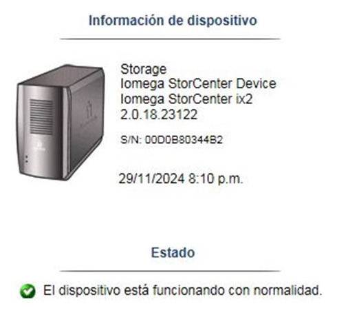 Nas Iomega Emc Ix2 2tb (Usado)