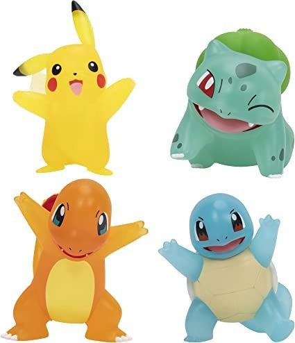 Pokemon Paquete De 4 Figuras De Batalla, Figuras