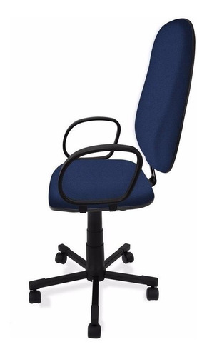 Imagem 2 de 3 de Cadeira de escritório Ecoflex EC-381-GIR ergonômica azul com estofado de tecido