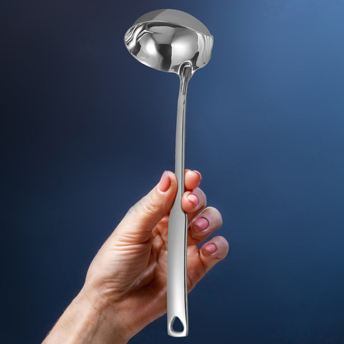 Cucharón Hondo Para Servir Salsa, Cuchara De Acero Inoxidabl