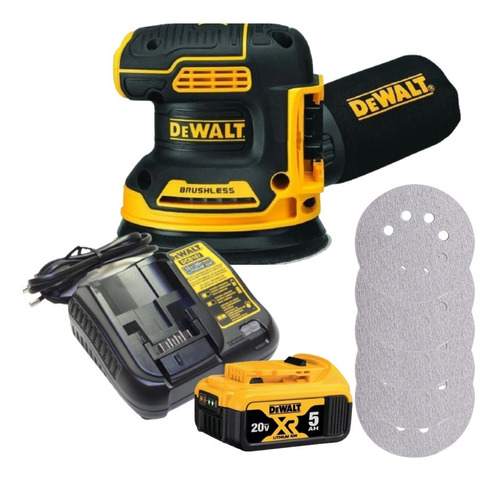 Lixadeira Roto Orbital Dewalt Dcw210 + Bateria + Carregador