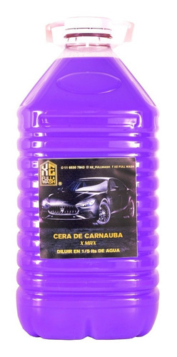  Cera  Carnauba X Max X 5 Lts Xe Full Wash 