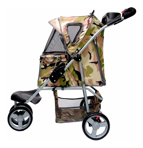 Carrinho Passeio Para Pet Jogger Camoflado
