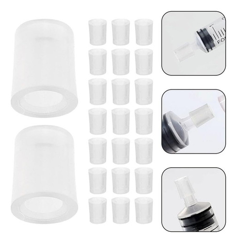 Adaptador Jeringa Decant Muestra Perfumes Extractor X10 Uni Blanco