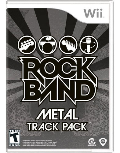 Jogo Midia Fisica Rock Band Metal Track Pack Nintendo Wii