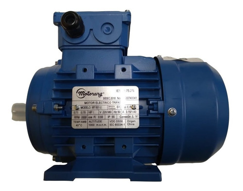 Motor Electrico Motorarg Trifasic,1500rpm 5,5hp Carcaza C112