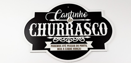 Placa Mdf De Parede Cantinho Do Churrasco Área Gourmet