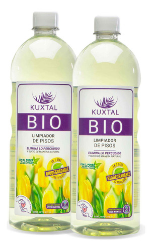 Limpiador De Pisos Kuxtal Biodegradable 2 Pzas